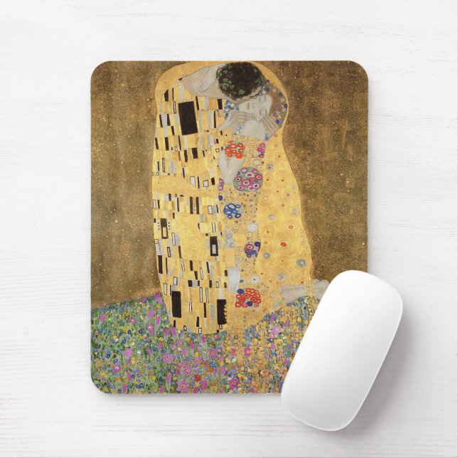 Gustav Klimt | The Kiss, 1907-08 Mouse Mat (With Mouse)