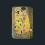 GUSTAV KLIMT - The kiss 1907 Bath Mat<br><div class="desc">GUSTAV KLIMT - The kiss 1907
Oil and gold foil on canvas</div>