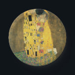 GUSTAV KLIMT - The kiss 1907 Paper Plate<br><div class="desc">GUSTAV KLIMT - The kiss 1907
Oil and gold foil on canvas</div>