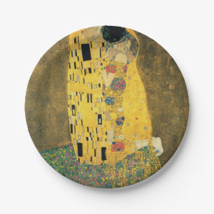 GUSTAV KLIMT - The kiss 1907 Paper Plate