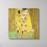 Gustav Klimt - The Kiss Canvas Print<br><div class="desc">The Kiss / Der Kuss - Gustav Klimt in 1907-1908</div>