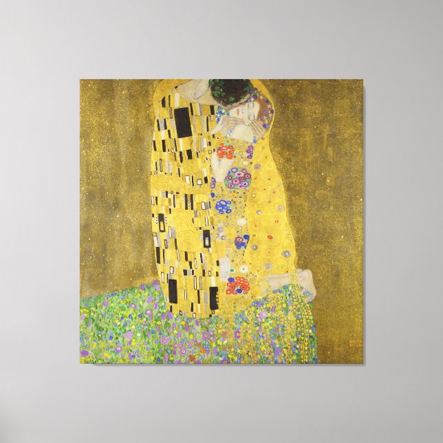 Gustav Klimt - The Kiss Canvas Print (Front)