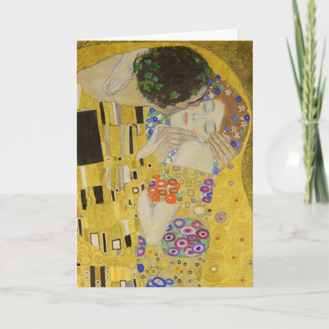 Gustav Klimt - The Kiss Card (Front)