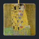 Gustav Klimt - The Kiss Ceramic Ornament<br><div class="desc">The Kiss / Der Kuss - Gustav Klimt in 1907-1908</div>