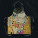 Gustav Klimt The Kiss Classic Painting Apron<br><div class="desc">Gustav Klimt's "The Kiss" is undoubtedly one of the most iconic and revered paintings of the early 20th century, epitomising the Art Nouveau movement with its intricate details and gold leaf accents. The artwork depicts a loving couple, a man and a woman, locked in a tender kiss against a backdrop...</div>