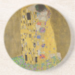 Gustav Klimt "The Kiss" Coaster<br><div class="desc">Gustav Klimt 's masterpiece: "The Kiss". “The Kiss, ” created by the Austrian painter Gustav Klimt. It’s considered to be his most famous work. He painted it between the years 1907 and 1908, which were the highpoint of his “Golden Period, ” when he painted a number of works utilising gold...</div>