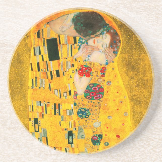 Gustav Klimt The Kiss Coaster (Front)