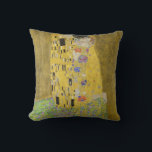 Gustav Klimt - The Kiss Cushion<br><div class="desc">The Kiss / Der Kuss - Gustav Klimt in 1907-1908</div>