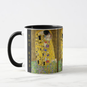 Gustav Klimt – The Kiss – Custom Text Mug
