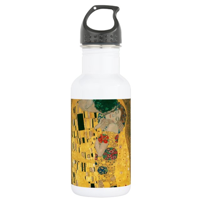 Gustav Klimt // The Kiss // Der Kuss 532 Ml Water Bottle (Front)