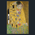 Gustav Klimt "The Kiss" Dry Erase Board<br><div class="desc">Gustav Klimt 's masterpiece: "The Kiss". “The Kiss, ” created by the Austrian painter Gustav Klimt. It’s considered to be his most famous work. He painted it between the years 1907 and 1908, which were the highpoint of his “Golden Period, ” when he painted a number of works utilising gold...</div>