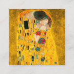 Gustav Klimt The Kiss Enclosure Card<br><div class="desc">Enclosure Cards featuring Gustav Klimt’s oil painting with gold leaf The Kiss (1908). A man and woman,  wearing brilliant golden colours,  lovingly embrace and kiss in a field of flowers. A great gift for fans of Art Nouveau and Austrian art.</div>