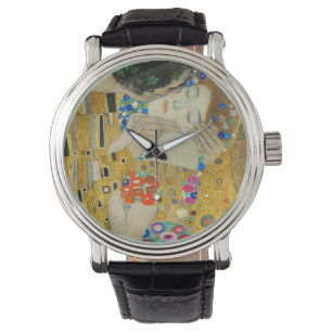 Gustav Klimt The Kiss Faces Detail Painting Watch