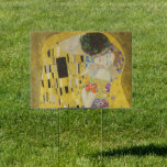 Gustav Klimt - The Kiss Garden Sign<br><div class="desc">The Kiss / Der Kuss - Gustav Klimt in 1907-1908</div>