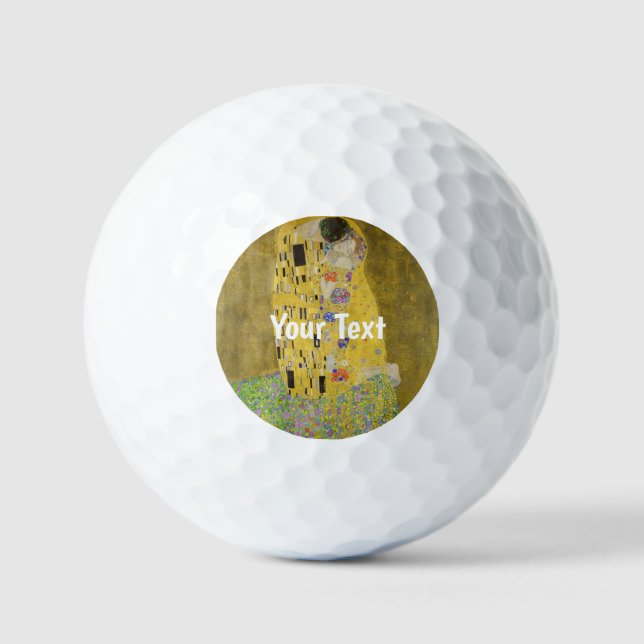 Gustav Klimt - The Kiss Golf Balls (Front)