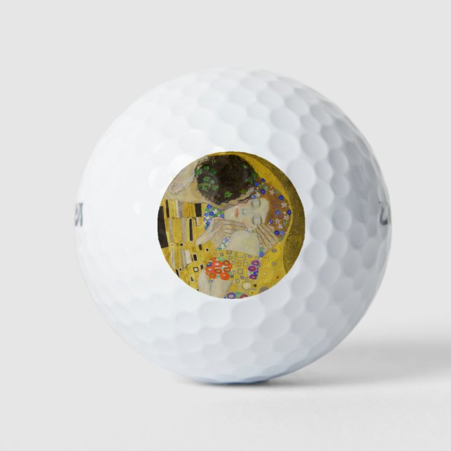 Gustav Klimt - The Kiss Golf Balls (Front)