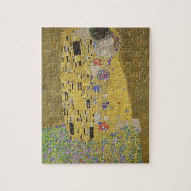 Gustav Klimt "The Kiss" Jigsaw Puzzle (Vertical)