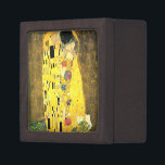 Gustav Klimt -The Kiss Keepsake Box<br><div class="desc">Gustav Klimt -The Kiss,  created on 1907-1908.   Medium:  Oil and gold leaf on canvas. Current location: Location  Österreichische Galerie Belvedere,  Vienna,  Austria</div>