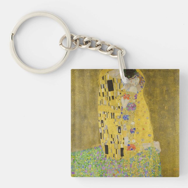 Gustav Klimt - The Kiss Key Ring (Front)