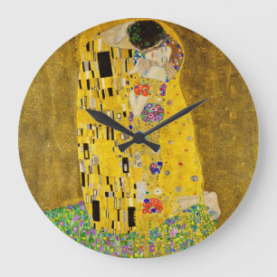 Gustav Klimt - The Kiss Large Clock