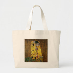 Gustav Klimt The Kiss Large Tote Bag
