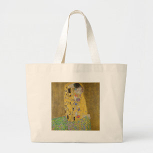 Gustav Klimt "The Kiss" Large Tote Bag