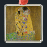 Gustav Klimt "The Kiss" Metal Tree Decoration<br><div class="desc">Gustav Klimt 's masterpiece: "The Kiss". “The Kiss, ” created by the Austrian painter Gustav Klimt. It’s considered to be his most famous work. He painted it between the years 1907 and 1908, which were the highpoint of his “Golden Period, ” when he painted a number of works utilising gold...</div>