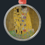 Gustav Klimt "The Kiss" Metal Tree Decoration<br><div class="desc">Gustav Klimt 's masterpiece: "The Kiss". “The Kiss, ” created by the Austrian painter Gustav Klimt. It’s considered to be his most famous work. He painted it between the years 1907 and 1908, which were the highpoint of his “Golden Period, ” when he painted a number of works utilising gold...</div>