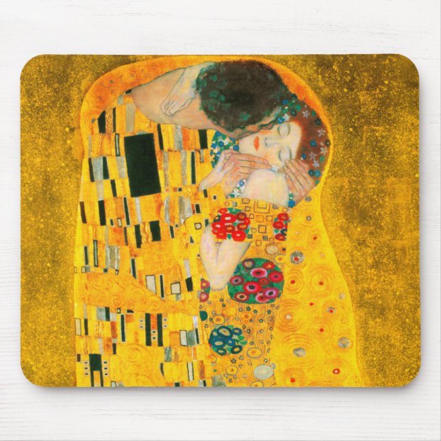 Gustav Klimt The Kiss Mouse Mat (Front)
