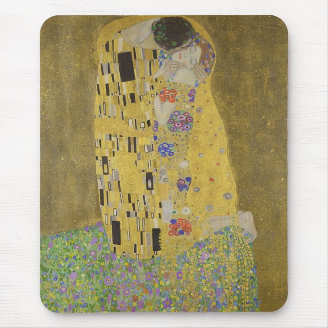 Gustav Klimt "The Kiss" Mouse Mat (Front)