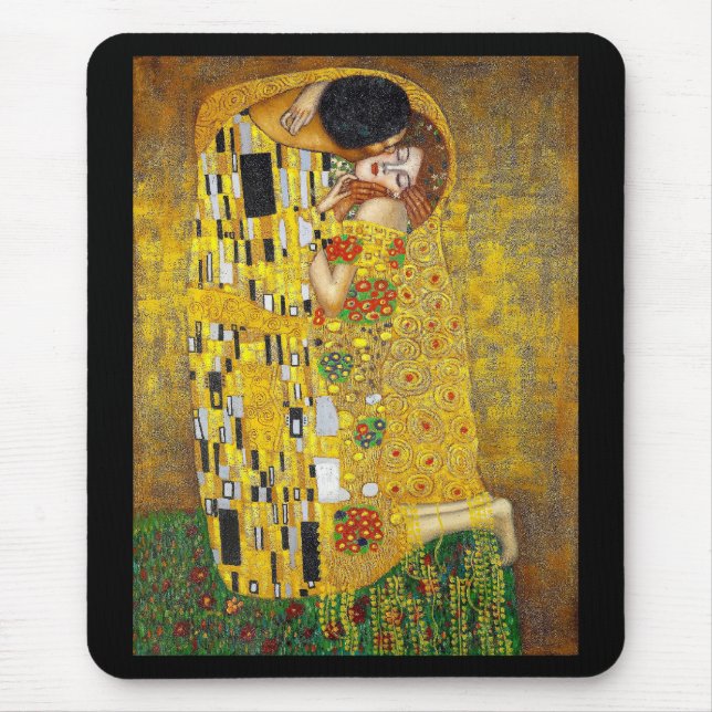 Gustav Klimt , "The Kiss" Mouse Mat (Front)