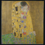 Gustav Klimt "The Kiss" Napkin<br><div class="desc">Gustav Klimt 's masterpiece: "The Kiss". “The Kiss, ” created by the Austrian painter Gustav Klimt. It’s considered to be his most famous work. He painted it between the years 1907 and 1908, which were the highpoint of his “Golden Period, ” when he painted a number of works utilising gold...</div>