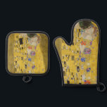 Gustav Klimt - The Kiss Oven Mitt & Pot Holder Set<br><div class="desc">The Kiss / Der Kuss - Gustav Klimt in 1907-1908</div>