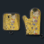 Gustav Klimt - The Kiss Oven Mitt & Pot Holder Set<br><div class="desc">The Kiss / Der Kuss - Gustav Klimt in 1907-1908</div>