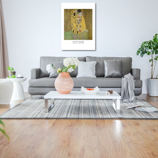 Gustav Klimt The Kiss Painting - Famous Classical  Canvas Print (Creator Uploaded)