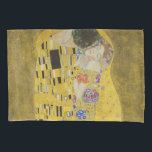 Gustav Klimt - The Kiss Pillowcase<br><div class="desc">The Kiss / Der Kuss - Gustav Klimt in 1907-1908</div>