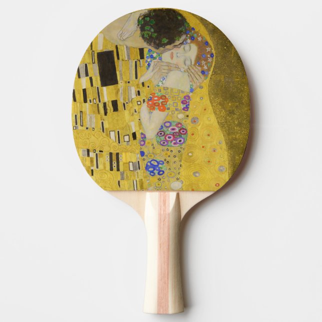 Gustav Klimt - The Kiss Ping Pong Paddle (Front)