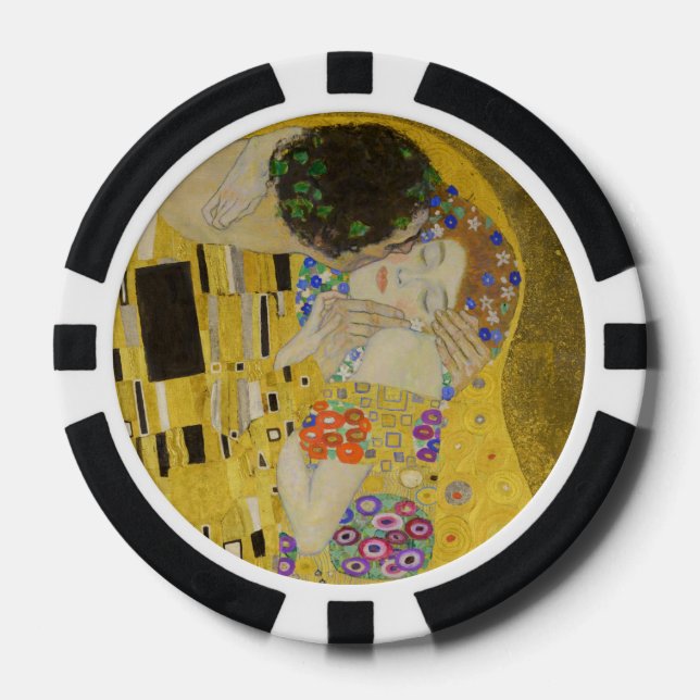 Gustav Klimt - The Kiss Poker Chips (Front)