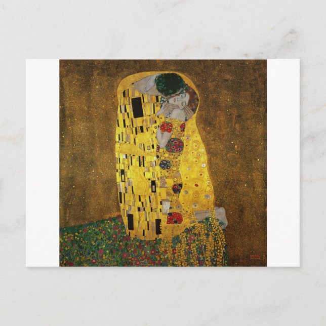 Gustav Klimt The Kiss Postcard (Front)