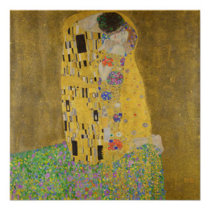 Gustav Klimt The Kiss Poster
