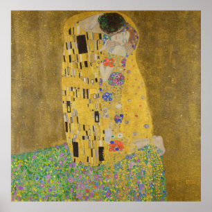Gustav Klimt The Kiss Poster