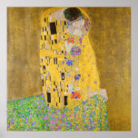 Gustav Klimt The Kiss Restored Vibrant Colour Poster<br><div class="desc">Looking for vibrant Klimt posters? We're happy to offer this digitally restored print of Gustav Klimt's seminal painting The Kiss, one of the most romantic images throughout art history. The Kiss (Lovers) was painted by the Austrian Symbolist painter Gustav Klimt between 1907 and 1908, the highpoint of his "Golden Period",...</div>