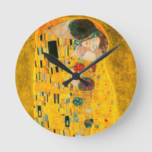 Gustav Klimt The Kiss Round Clock