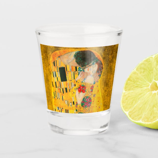 Gustav Klimt The Kiss Shot Glass (Front)