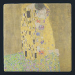 Gustav Klimt - The Kiss Stone Coaster<br><div class="desc">The Kiss / Der Kuss - Gustav Klimt in 1907-1908</div>