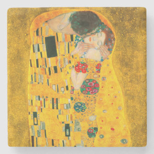 Gustav Klimt The Kiss Stone Coaster