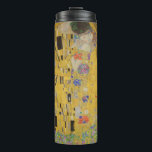 Gustav Klimt The Kiss Thermal Tumbler<br><div class="desc">The Kiss is the most iconic and famous painting by Gustav Klimt. It's a beautiful golden painting of a couple deeply in love sharing a romantic moment of a passionate kiss. Get your high quality gift ideas and wonderful products featuring this wonderful masterpiece. Check out our store fore more Klimt...</div>