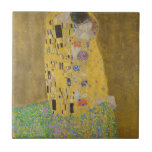 Gustav Klimt "The Kiss" Tile<br><div class="desc">Gustav Klimt 's masterpiece: "The Kiss". “The Kiss, ” created by the Austrian painter Gustav Klimt. It’s considered to be his most famous work. He painted it between the years 1907 and 1908, which were the highpoint of his “Golden Period, ” when he painted a number of works utilising gold...</div>
