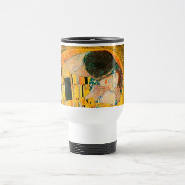Gustav Klimt The Kiss Travel Mug (Center)