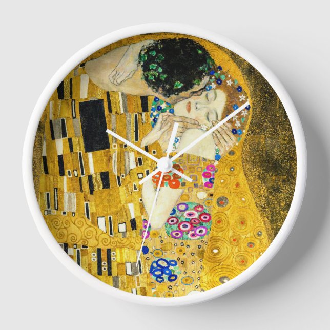 Gustav Klimt - The Kiss / Valentine's Day Clock (Front)